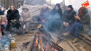 Противники строительства МСЗ в Осиново разбили палаточный лагерь.День 3