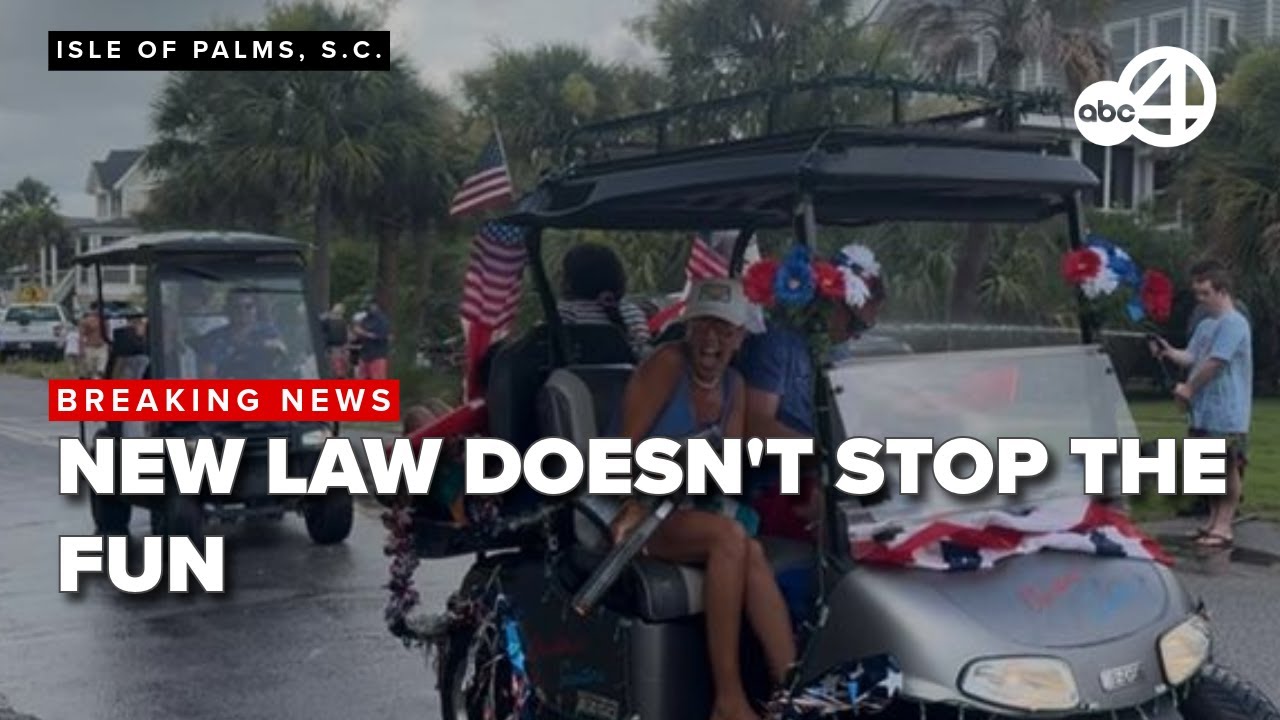 Fourth of July parade on Isle of Palms shines despite new laws! - YouTube