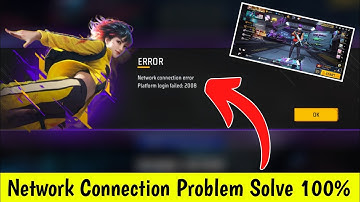 Free Fire Network connection error Platform login failed problem | FF Network Error Problem Fix 2025