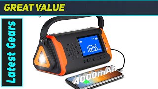 Givoust Emergency Weather Crank: Best for Flashlight and SOS Alerts