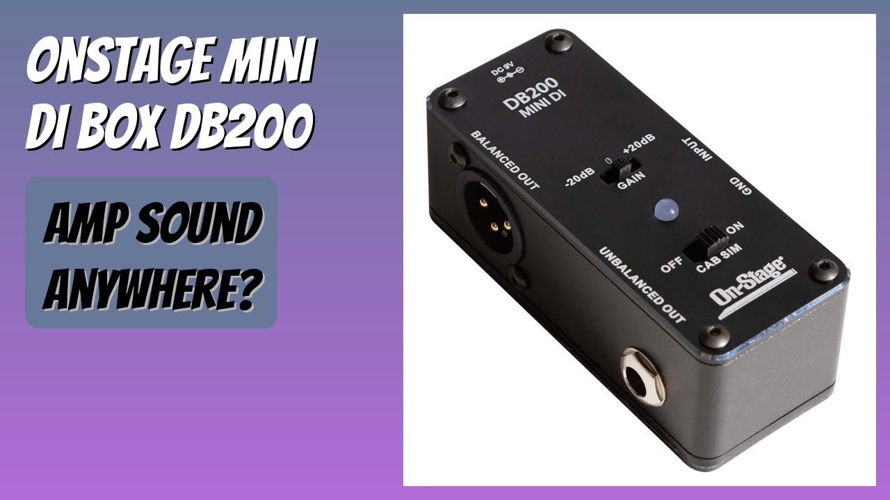 REVIEW (2026): OnStage Mini DI Box DB200. Features
