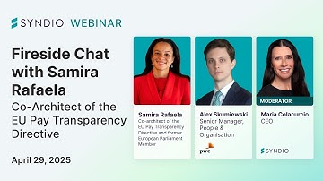 Fireside Chat with Samira Rafaela, Co-Architect of the EU Pay Transparency Directive