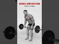 Build a Massive Back: Barbell Row 3D Muscle Animation #fitnessshorts #homeworkout #bodybuilding