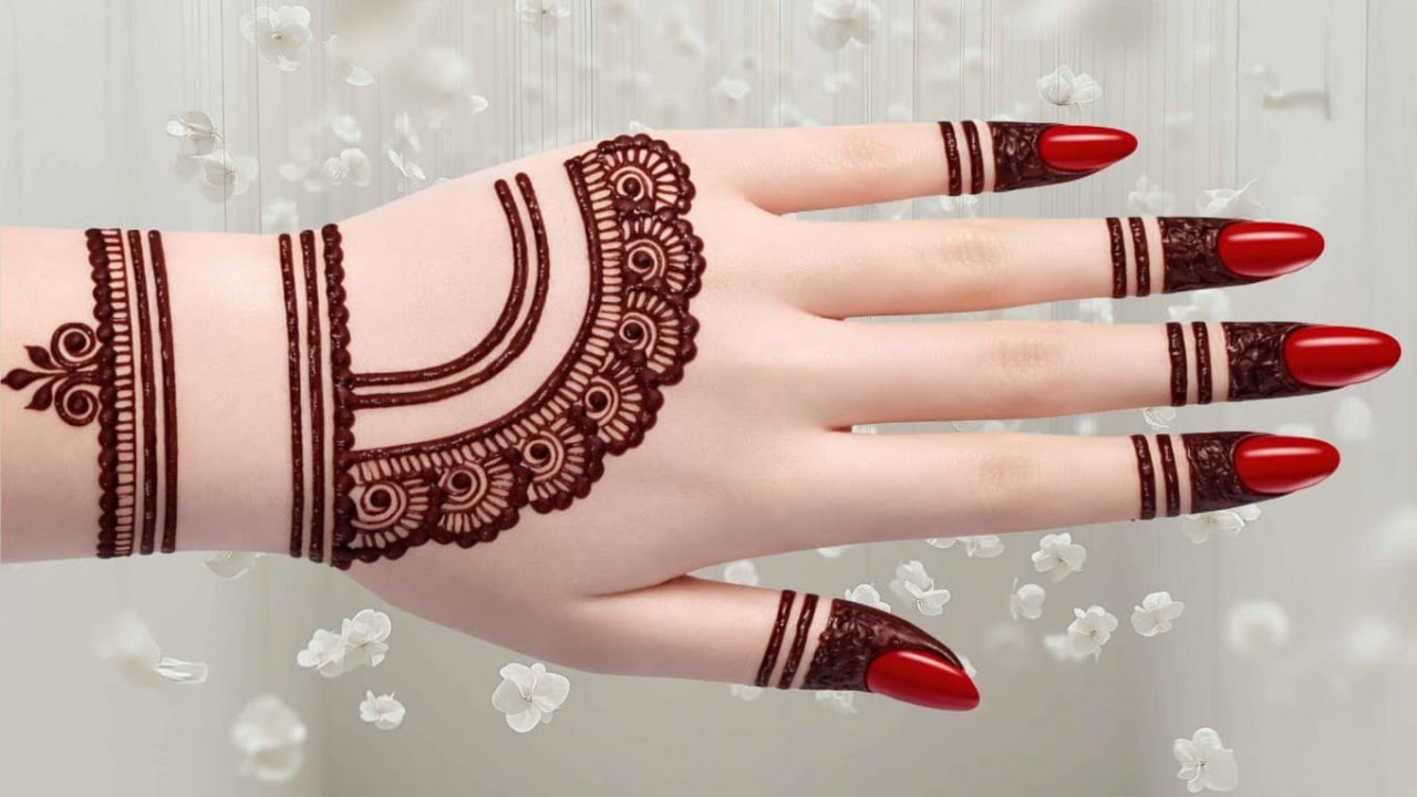 Beautiful Easy Mehndi Design | Mehandi Ka Design | Mehndi Designs For Hands | Simple Mehndi Design 
