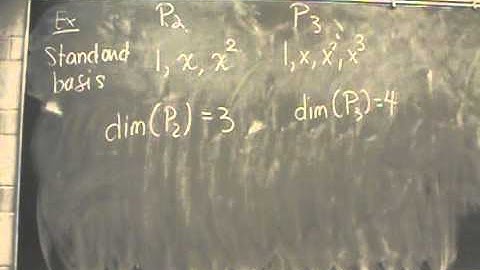 MATH 2203 - Basis and Dimension 1