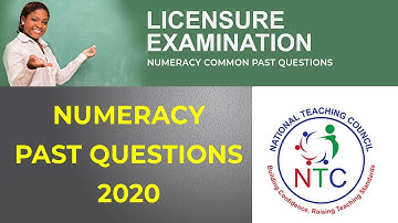 NTC QUESTIONS & ANSWERS | PASCO 2020 LICENSURE NUMERACY
