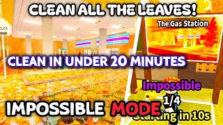 CLEAN ALL THE LEAVES IMPOSSIBLE MODE NEW MODE ROBLOX GAME screenshot 2