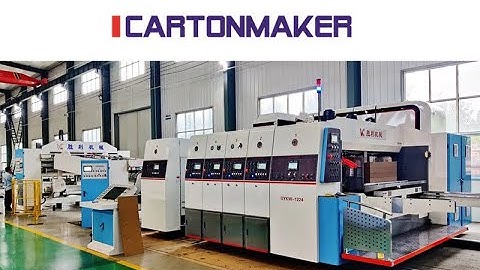 FFG1224 Full Automatic Inline Flexo Folder Gluer with Prefeeder and Auto Strapping Line