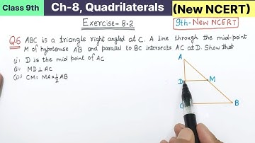 Class 9th Chapter 8 Quadrilaterals Exercise 8.2 Question 6 Maths new NCERT | Class 9 Ex 8.2 Q6 cbse