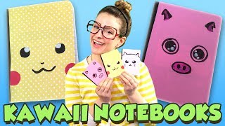 Mini Kawaii DIY Notebooks! Kawaii Back to School Crafts! | Arts & Crafts with Crafty Carol