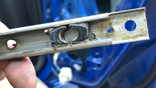 2000-2006 Nissan Sentra rear window slide repair.