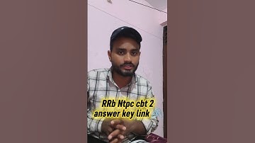 RRB Ntpc cbt 2 answer key link 🔗 #rrbntpcanswerkey #rrbntpc2025 #ntpccbt2 #ntpccbt2exam #shorts