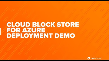 How to Deploy Cloud Block Store on Azure