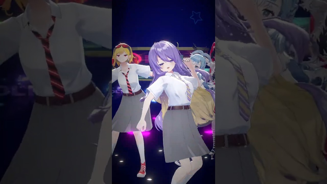OTONA BLUE DANCE RELAY!! #kureijiollie #vtuber #shorts #anime #dancing #dance #hololive
