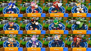 Sonic Tails Knuckles Amy Shadow Rouge Eggman Blaze Silver 