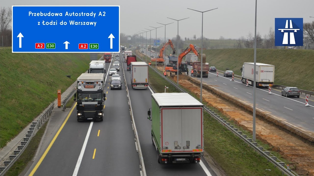 Przebudowa A2 z Łodzi do Warszawy - informacje, etapy prac, problemy podczas przebudowy itd.