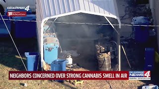 Disturbing odor blowing through the air causes concerns