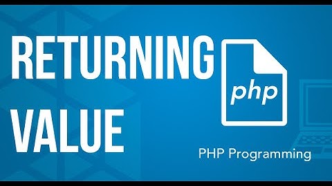 Functions: Returning Values PHP