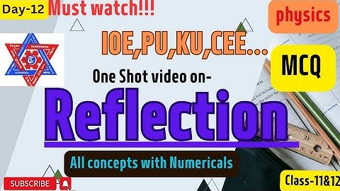 Reflection of Light in Nepali | IOE,CEE,PoU,KU,IE,Bsc.Csit | Educationify |