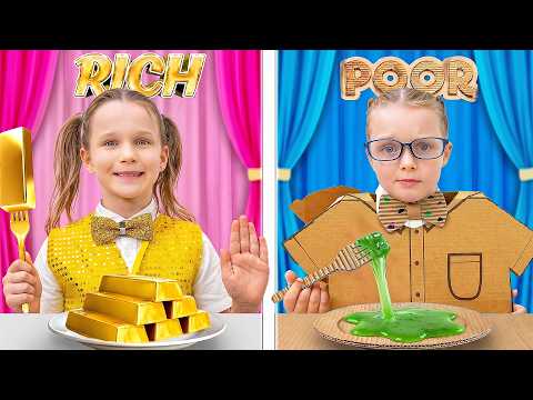 Rich Room vs Poor Room Daycare Story for Kids 👑📦