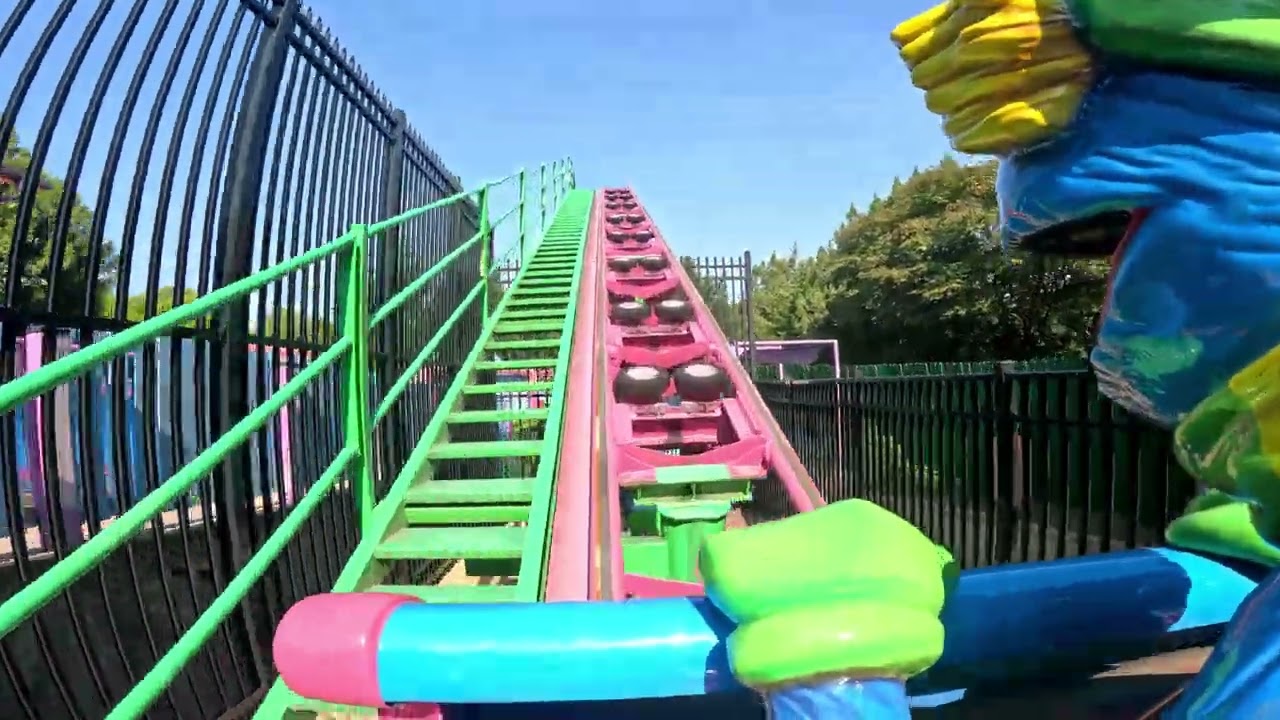 The Coasters of Busch Gardens Wlliamsburg.  4K POV