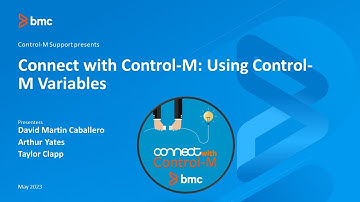 CWCM: Connect With Control-M: Using Variables