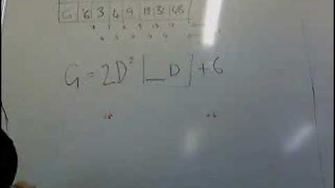 Solving Quadratic Patterns