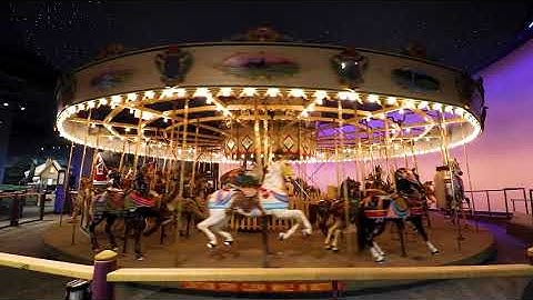 Timslång slinga av The Carousel på The Children's Museum of Indianapolis