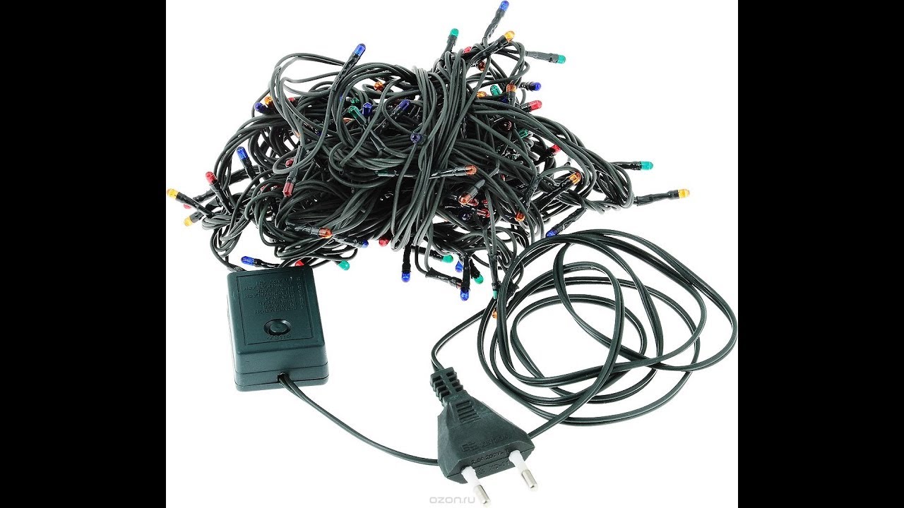 Ремонт китайской гирлянды . - YouTube