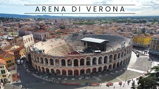 Arena Di Verona Italy 4k drone footage