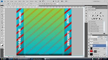 PhotoShop CS4: Make a Youtube Channel Background