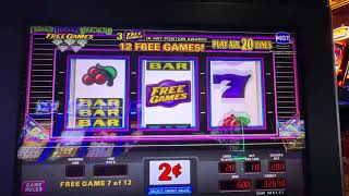 TRIPLE DOUBLE DIAMOND FREE SPINS BONUS 2 CENT DENOM screenshot 5