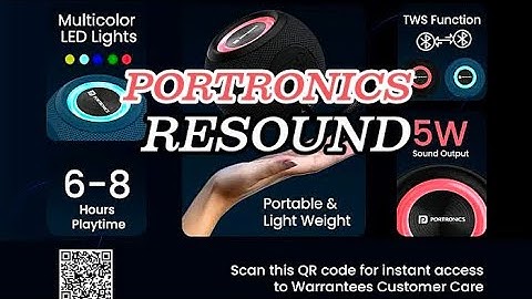 Portronics Resound 5W Bluetooth Speaker  #portronicsresound #portronics #speaker #geekyfied  #audio
