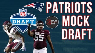 NEW ENGLAND PATRIOTS 7 ROUND MOCK NFL DRAFT | 2 Minute Drill