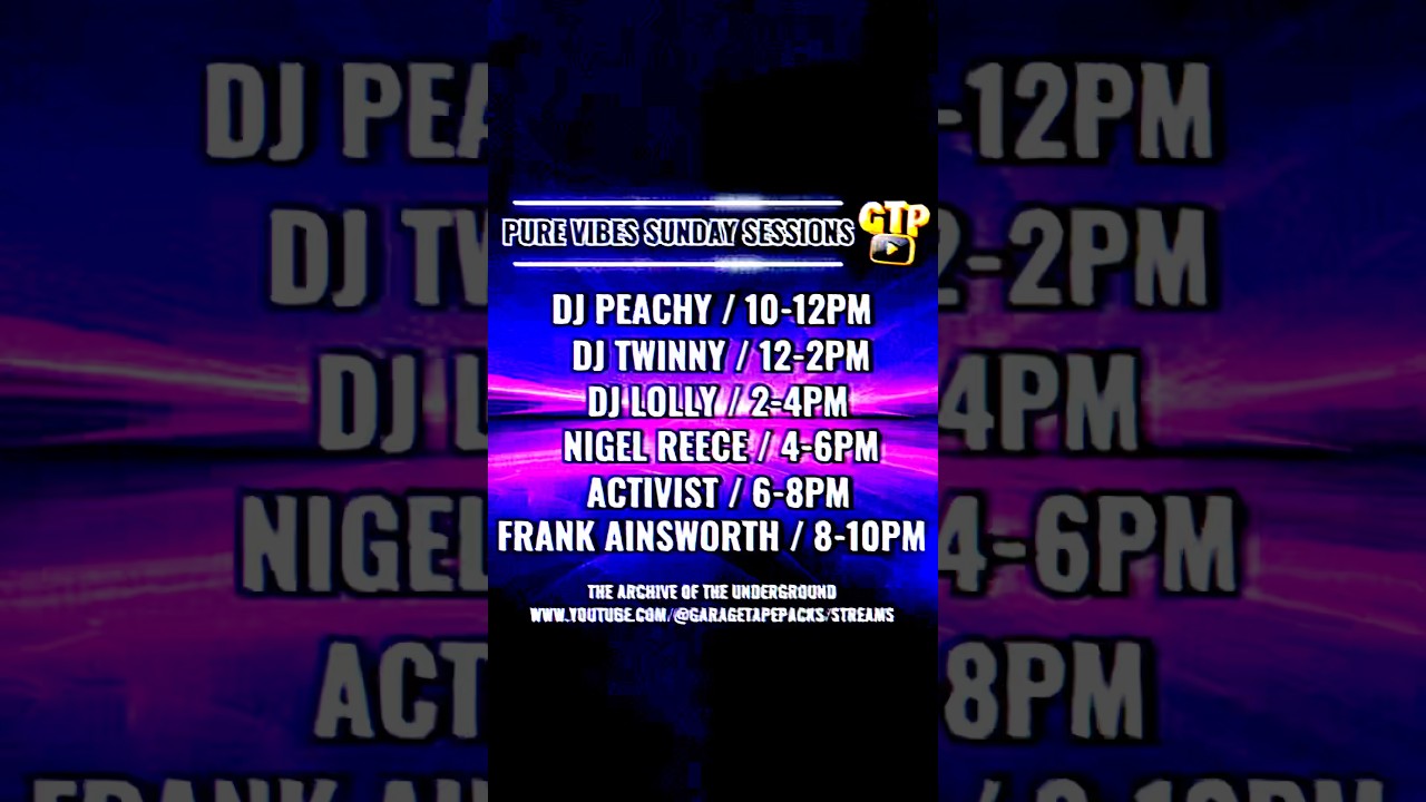 🔥 PURE VIBES SUNDAY SESSIONS – The Archive of the Underground! 🔥