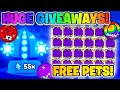 🎉 FREE PETS & HUGE GIVEAWAYS IN REBIRTH CHAMPIONS ULTIMATE (ROBLOX)