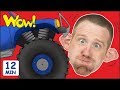 Monster Trucks Toys for Children + MORE Stories for Kids | Steve and Maggie by Wow English TV