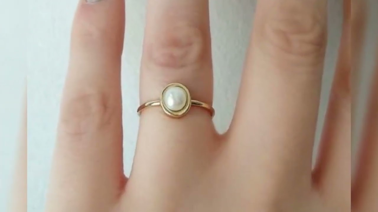 Latest pearl rings designs
