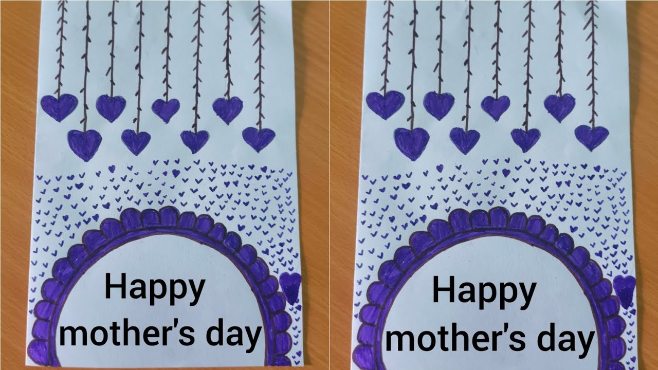 Easy and simple greeting card for mother's day in 5 minutes ✨🎀
