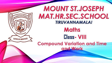 8th Std | Maths | Compound Variation and Time and Work