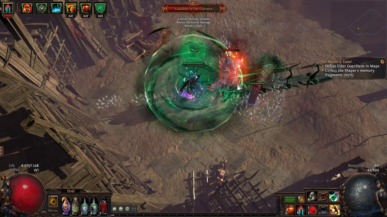 PoE 3.1 Slayer - Reave / Blade Flurry - Oni-Goroshi - Chimera (deathless)