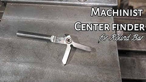 Homemade roundbar center finder