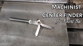 Homemade roundbar center finder