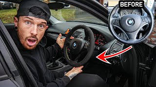 I CUSTOMIZED MY BMW 1 SERIES STEERING WHEEL | SO CHEAP!