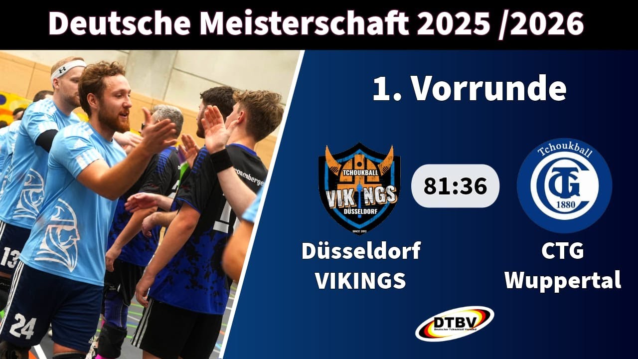 Deutsche Tchoukball Meisterschaft 2026 – Düsseldorf VIKINGS vs. CTG Wuppertal – 1. Spieltag