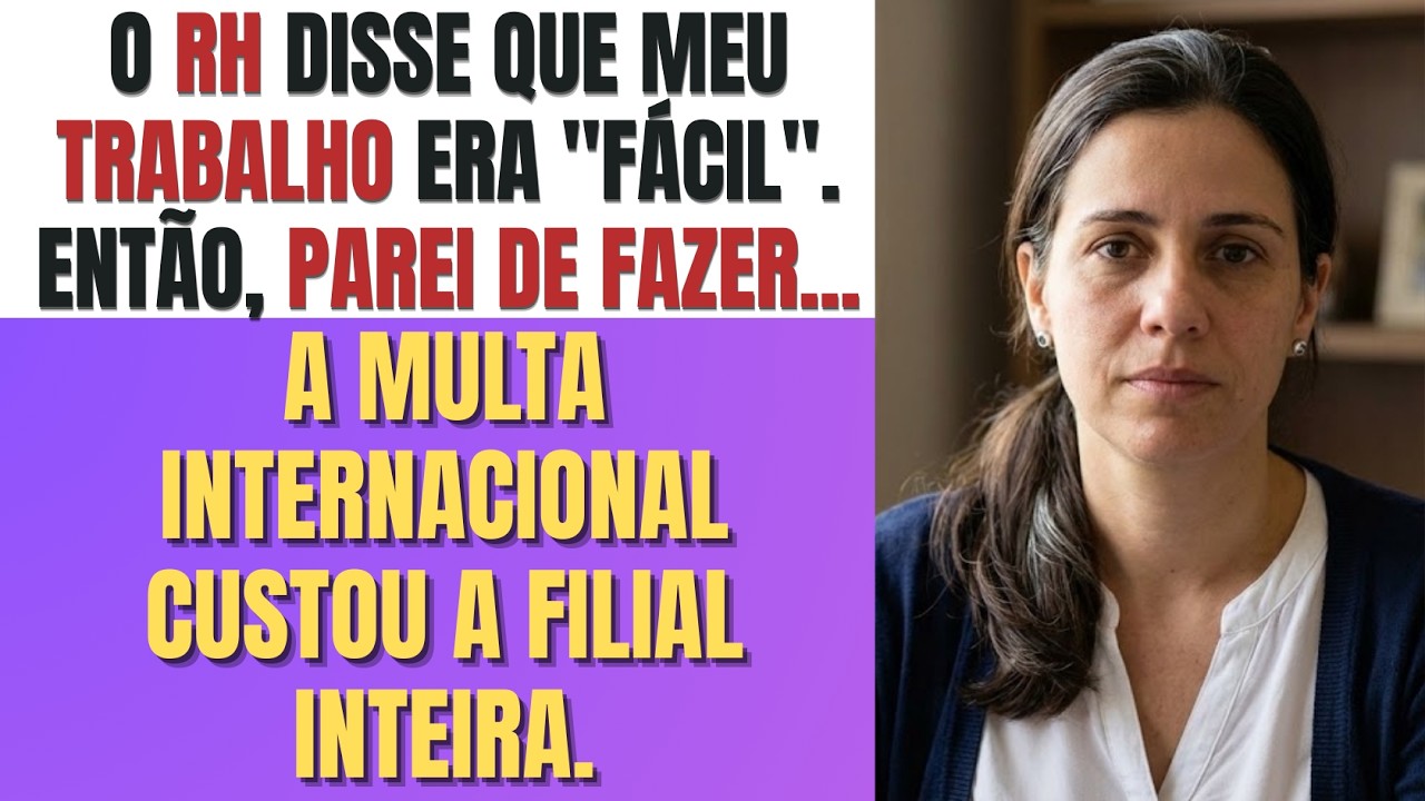 O RH disse que meu trabalho era 