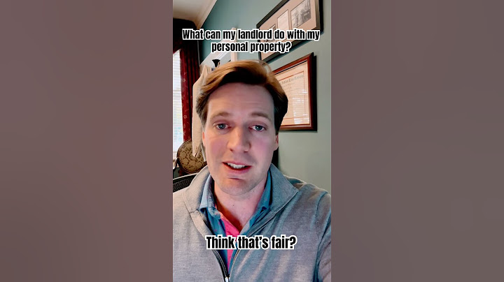 What can my landlord do with my personal property? #lawyer #landlordtenant #tenants #landlordadvice