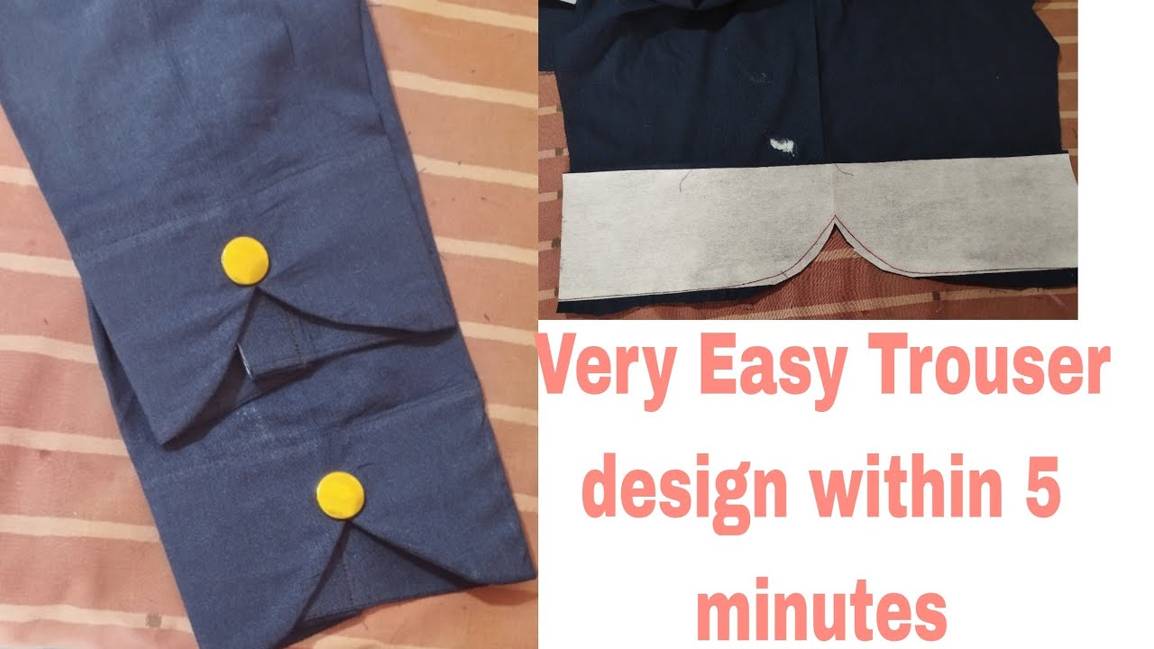 Very Simple and Easy Trouser design / Capri design cutting and ...
