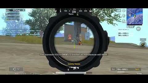 1v 4 clutch by soul manoj in pubg lite