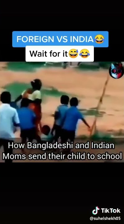 Foreign VS India😂How foreigner mom sends Their Child to school